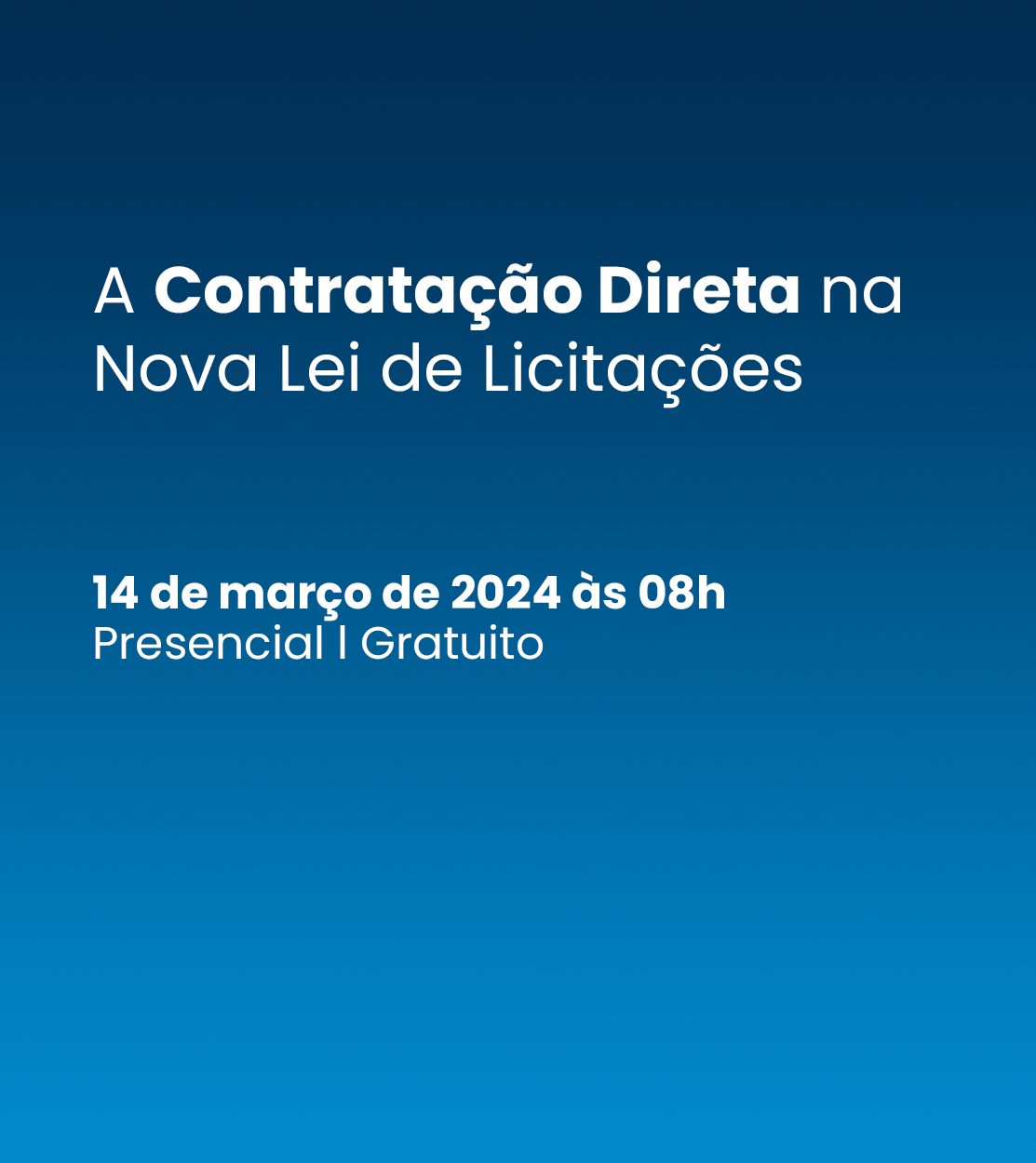 A Contratação Direta na Nova Lei de Licitações IMAP